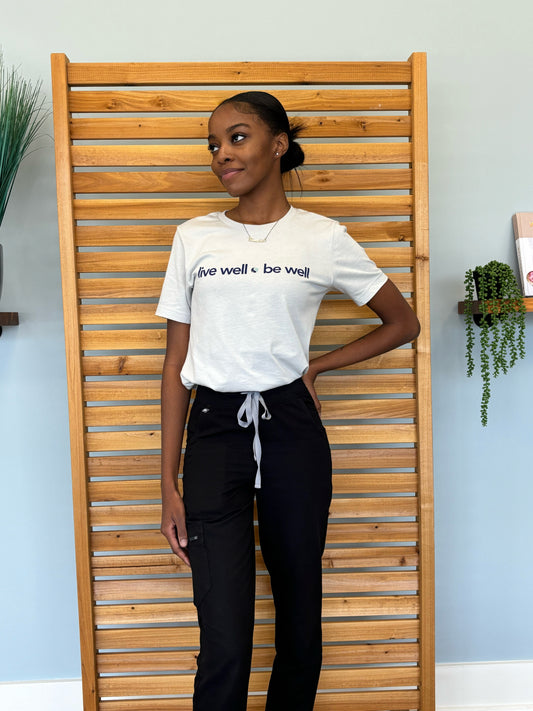 live well be well (logo dot) tee